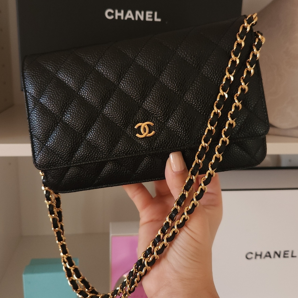 [SOLD] Chanel Caviar WOC Wallet on Chain GHW SLG Mini Shoulder Bag